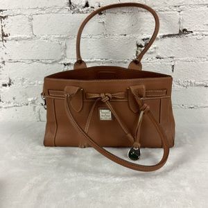 Dooney and Bourke Brown Leather Saddle Bag
